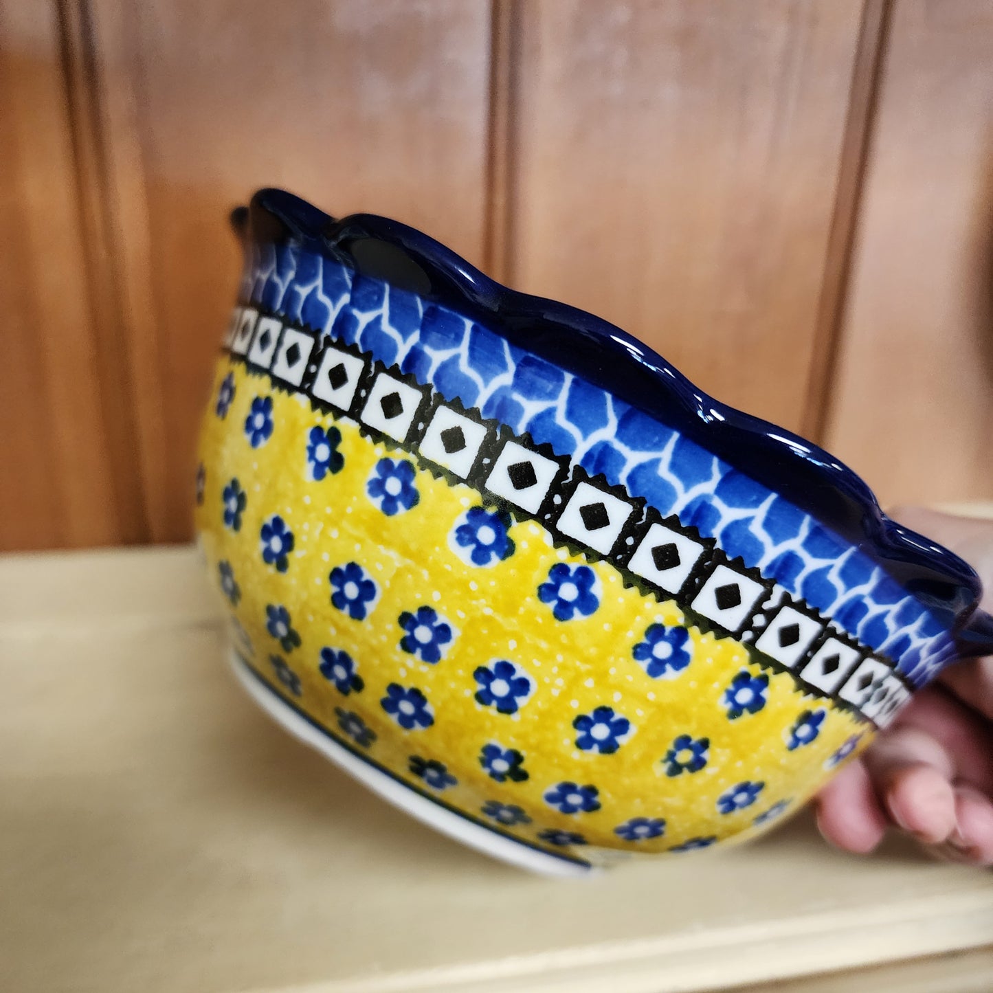 Bowl   Scalloped Edge   7"   0859X ~ Sunburst