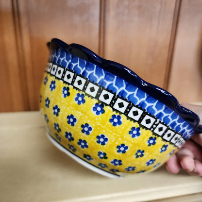 Bowl   Scalloped Edge   7"   0859X ~ Sunburst