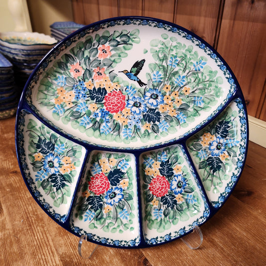 Divided Dish   10"  498-U3271  U4 pf0526