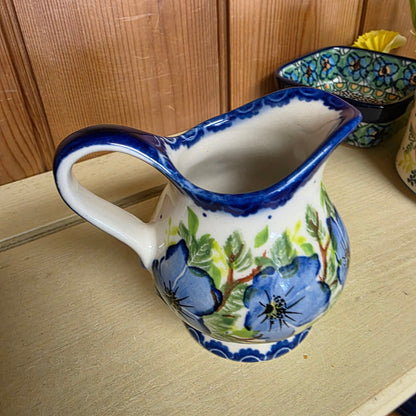 Creamer 7 oz / blue/yellow bird 1166