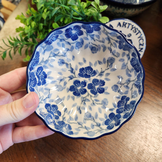 Bowl   Scalloped   4.5" 023-3428X  Timeless Blue pf0526