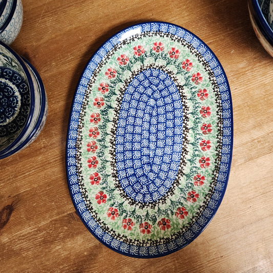 Oval Platter ~ Small 10.5" x 7.3"    G69-1916X  Maraschino pf0526