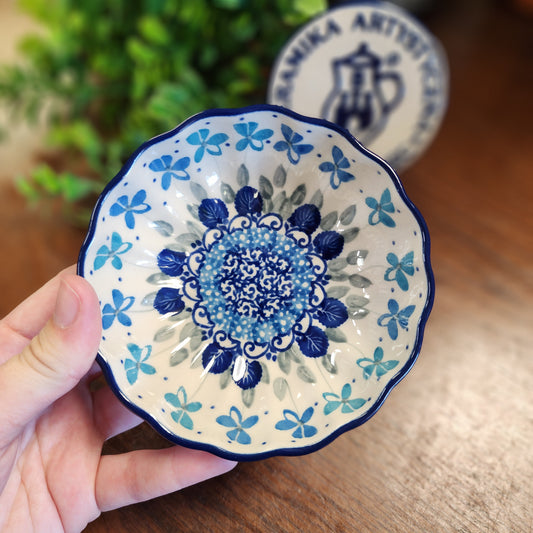 Bowl   Scalloped   4.5" 023-2751X  Blue Orchids pf0526