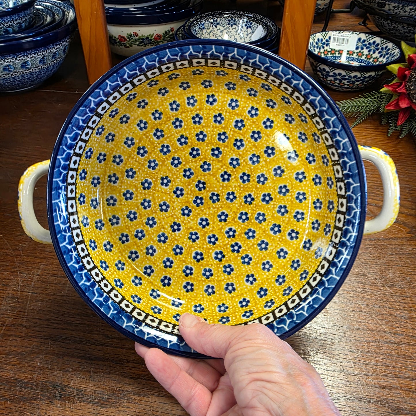 Baker   Round w/ Handles   8"   0859X ~ Sunburst