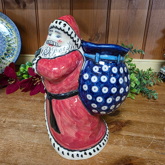 Santa with Bag (dots) 8.5"