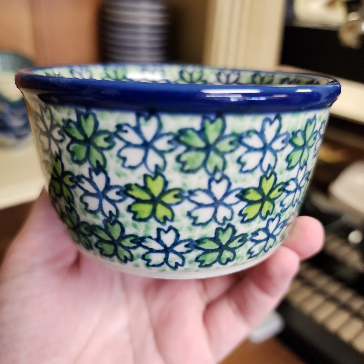 Bowl   Ramekin   3.75" 409-3432X  Jade Lattice pf0526
