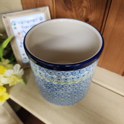 Utensil Holder   5.5"  003-3274X  Sea Glass pf0526