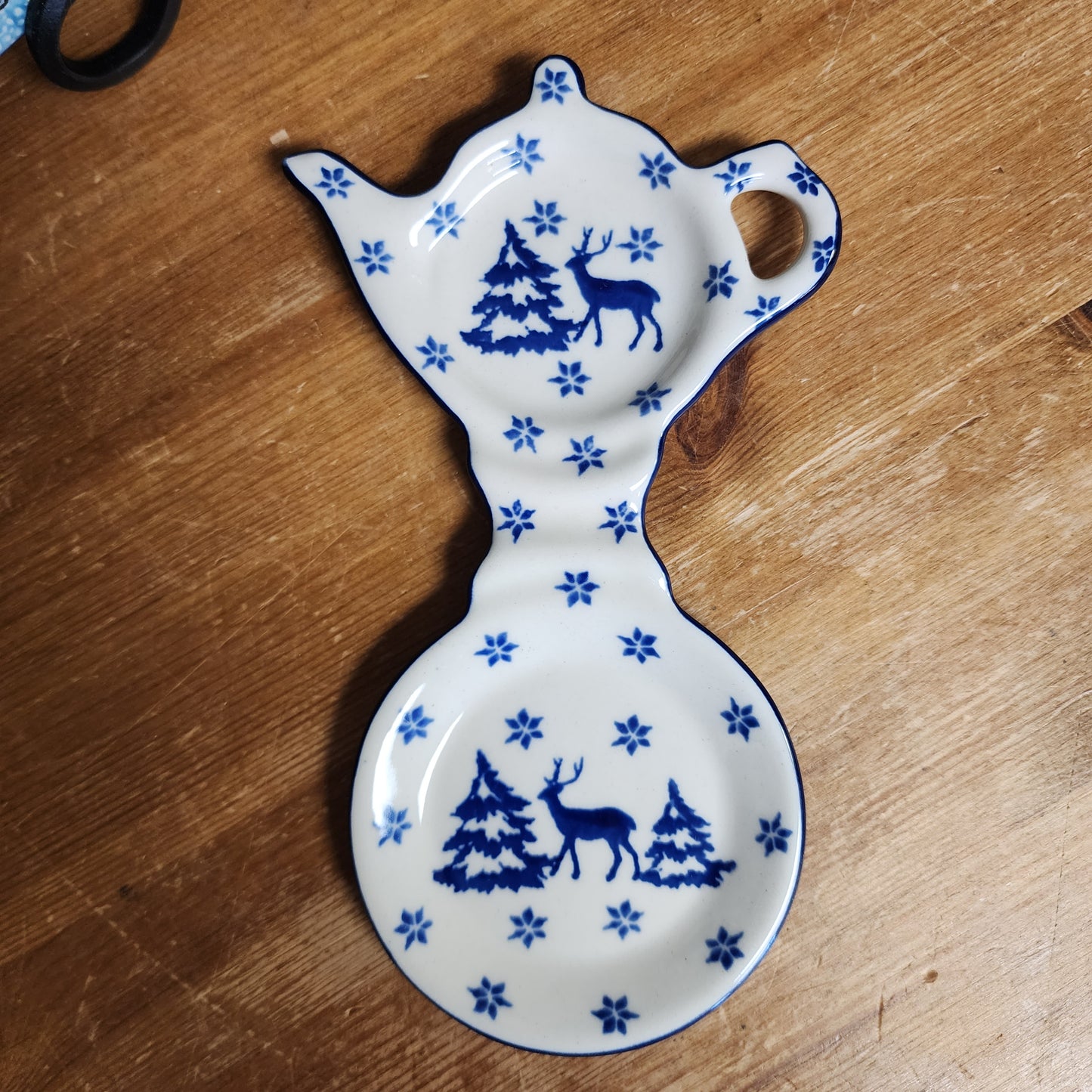 Tea Bag & Cup Holder   764-1931X  Snowy Pines pf0526