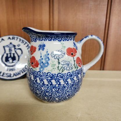 Pitcher 11 oz   B84-2901X  Red Poppy Garden pf0526