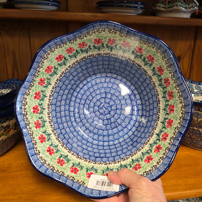 Bowl   Wavy Edge   Medium  10" 692-1916X  Maraschino pf0526