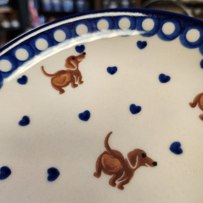 Plate ~ 7.5" ~ Dachshund 1324 Heart Butt