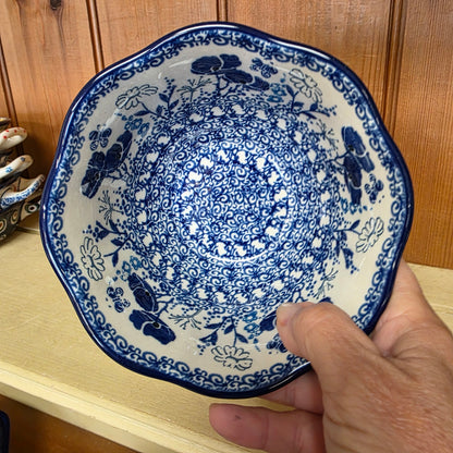 Bowl   Wavy Edge   5.75" A54-2902X  Evening Poppy pf0526