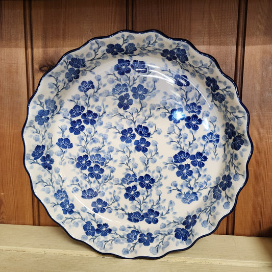 Pie Plate ~ Fluted ~ 10" 636-3428X Timeless Blue PF0526