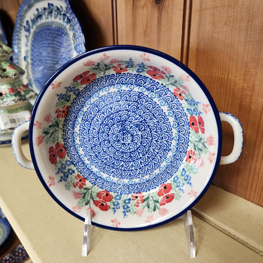 Round Baker w/handles - 6-3/4" C40-3220x  Whimsical Garden