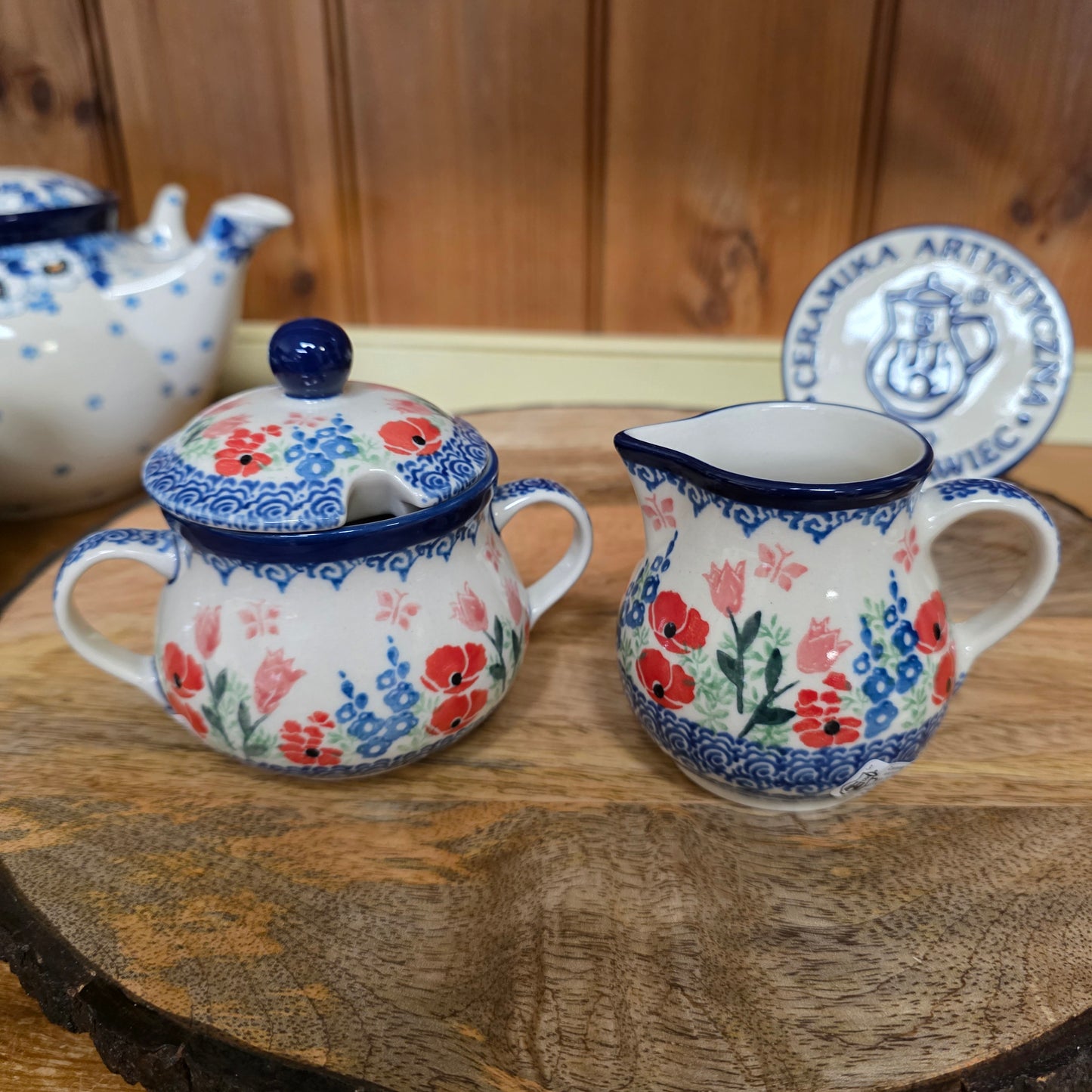 Set ~ Sugar/Creamer Whimsical Garden