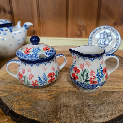 Set ~ Sugar/Creamer Whimsical Garden