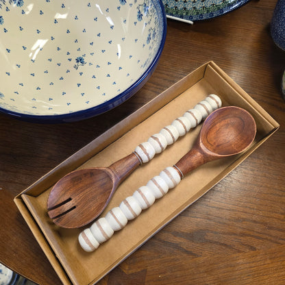 Wooden Salad Server Set