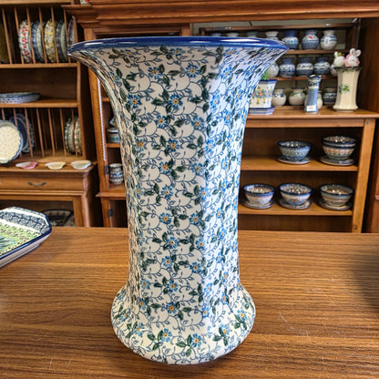 Vase ~ 9.5" 2089X ~ Forget Me Knots