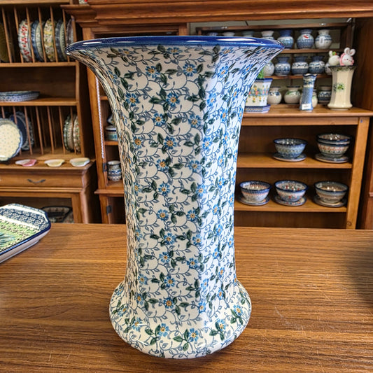 Vase ~ 9.5" 2089X ~ Forget Me Knots