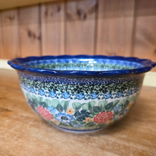 Bowl   Scalloped Edge 9"wx4" 628-U3271  U4 pf0526