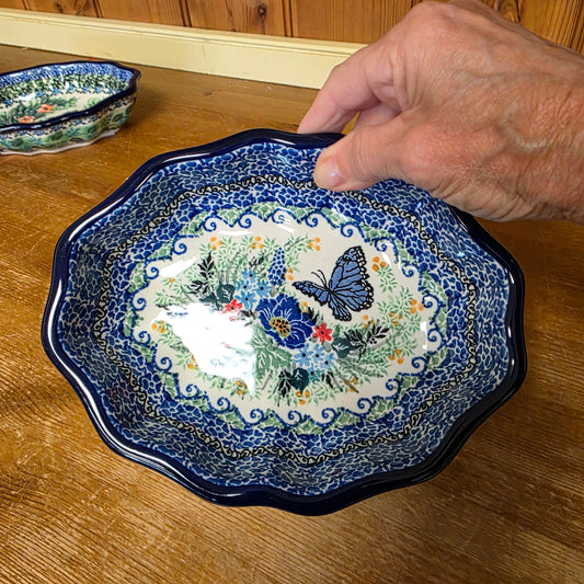 Bowl   Oval Fluted   6" x 7.5" A27-U4600  U4 pf0526