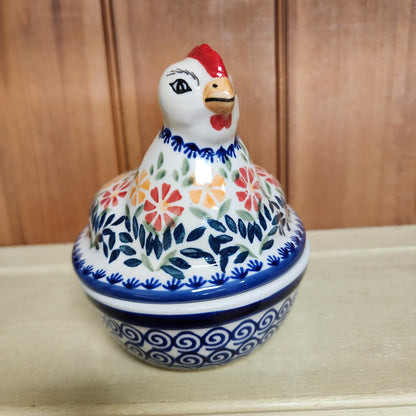 Chicken Box Jar /  Marigold js14