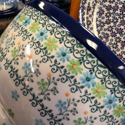Pedestal Bowl - Large 9"wx5"H  A14-2362X  Beach Sparkle pf0526