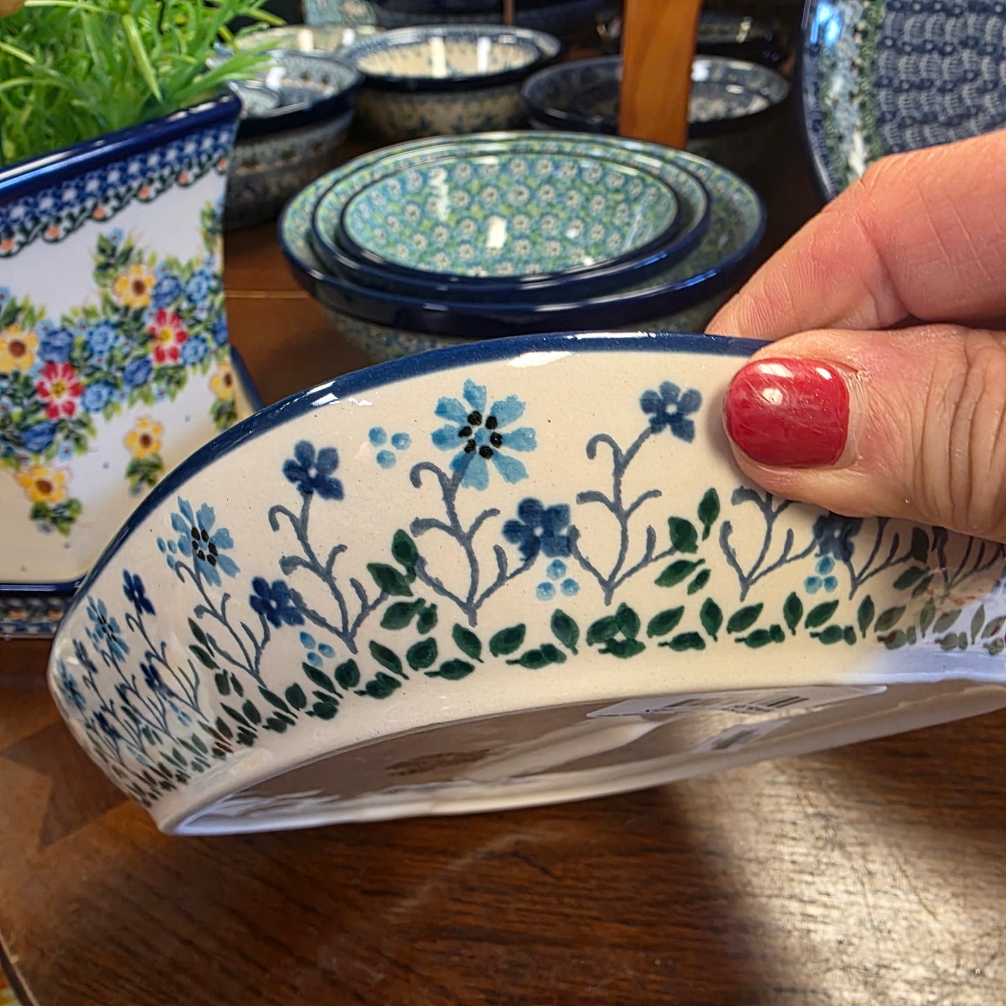 Rectangular Dish / Baker ~ 7.5" x 8.75" 2785X ~ Georgia Blue