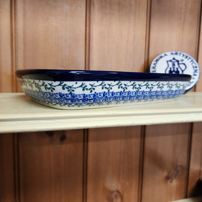 Divided Dish  6.5" x 9.25" 393-2272X  Parisian Posies pf0526