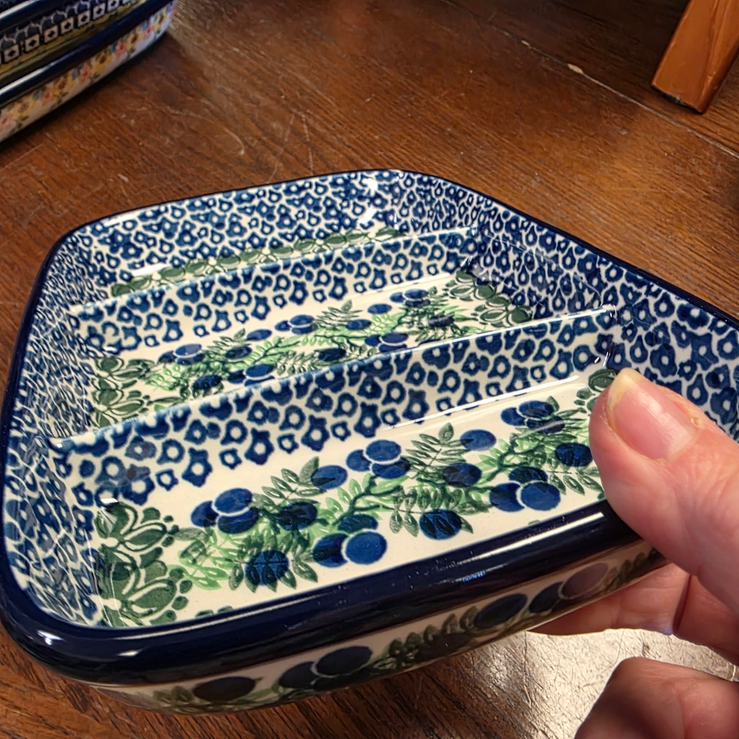 Dish   Divided  6.5" x 9.25"   1413X ~ Huckleberry