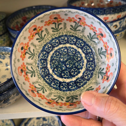 Bowl   Ice Cream   4.5" 017-0560X  Peach Spring Daisy