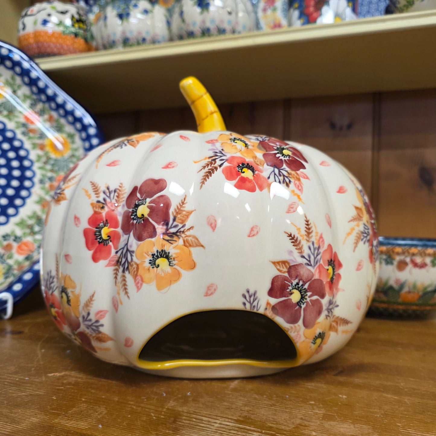 Pumpkin / Jack o lantern XLG 10"x9" Luminary