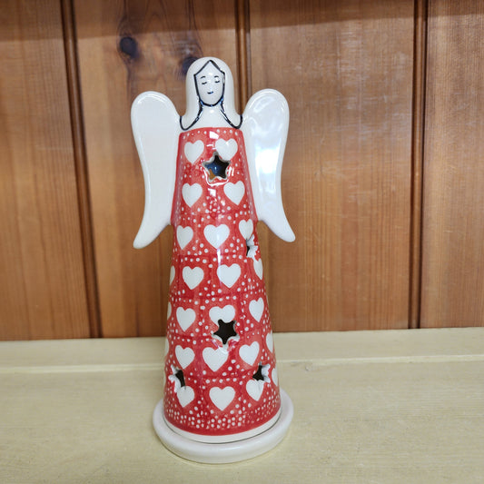 Angel luminary  7.5" semc Hearts