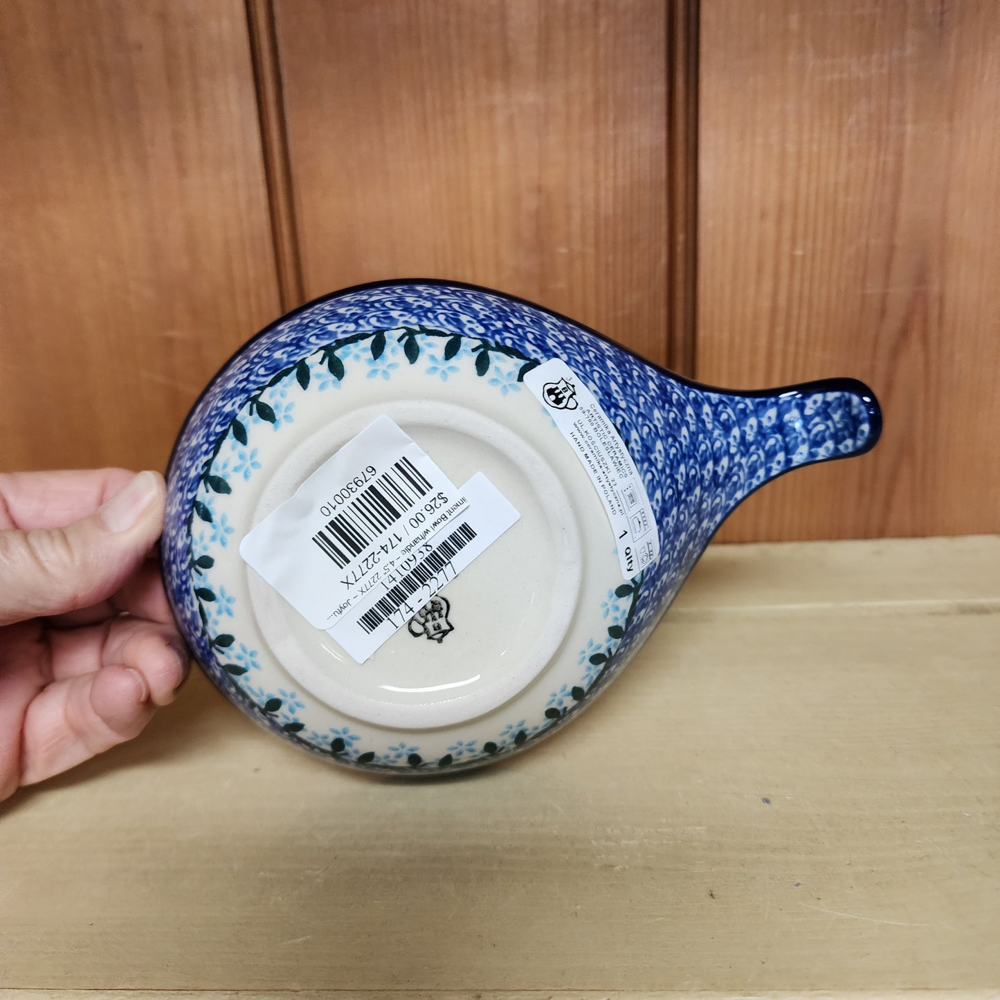 Condiment Bowl w/handle ~ 4.5" 2277X ~ Joyful Blue