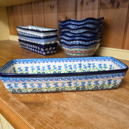 Baker Long Loaf 12" x 4.5" x 3.5"deep  784-2668X  Dutch Iris pf0526