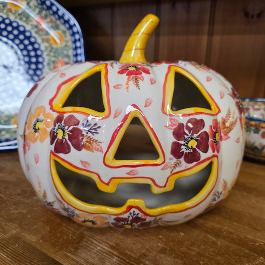 Pumpkin / Jack o lantern XLG 10"x9" Luminary