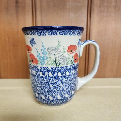 Mug   Bistro   16 oz. 812-2901X  Red Poppy Garden pf0526