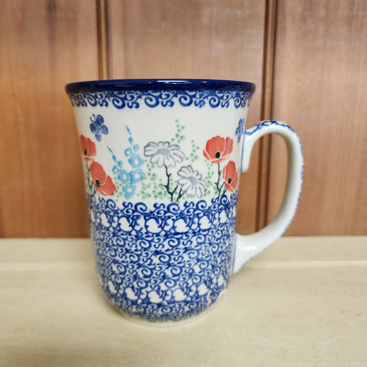 Mug   Bistro   16 oz. 812-2901X  Red Poppy Garden pf0526