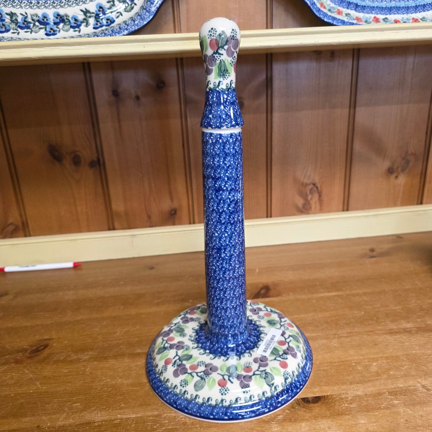 Paper Towel Holder     1418X ~ Burgandy Berry Blue