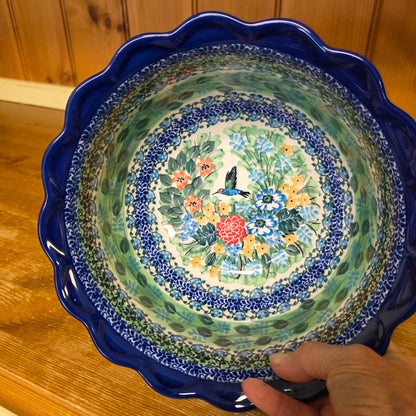 Bowl   Scalloped Edge 9"wx4" 628-U3271  U4 pf0526