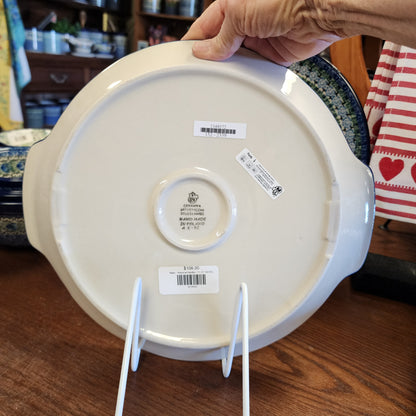 Platter ~ Round w/ Handles ~ 11.75" 152-2339 Spring Viola