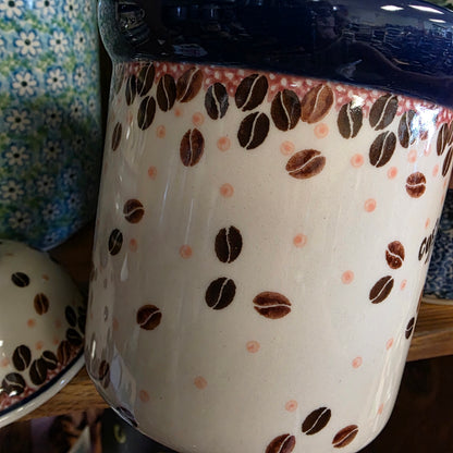 Jar / Canister   6" H  495-2391X  Coffee Beans pf0526