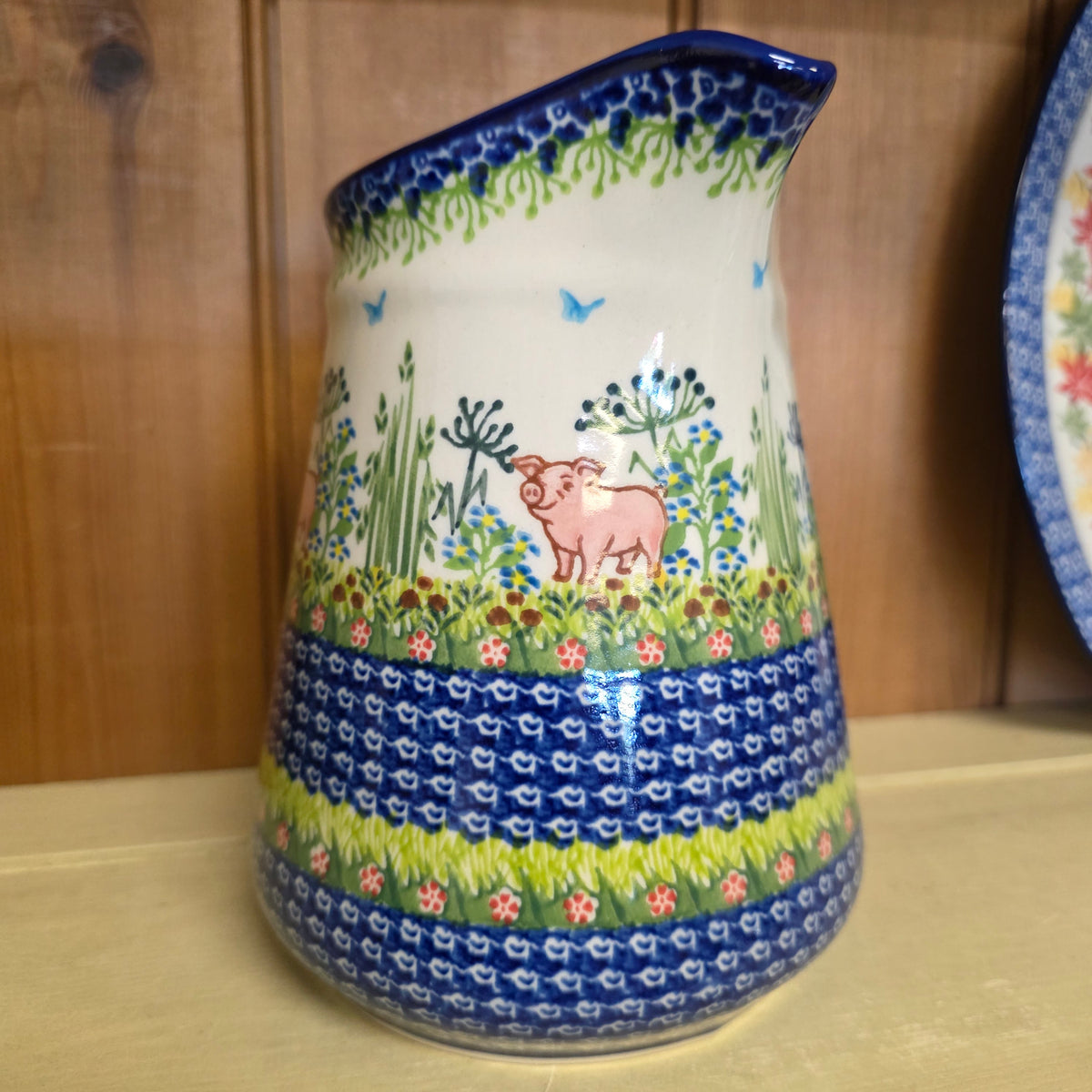 Pitcher 6 cup / 48 oz /7.5"H Wilbur Pig 1255
