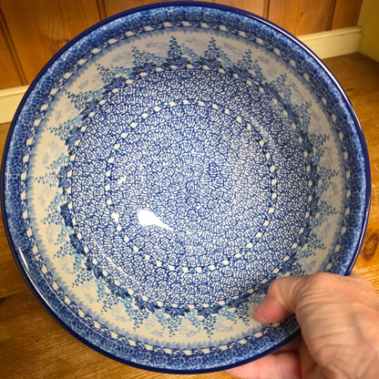 Pedestal Bowl - Large     3277X ~ Blue Sage