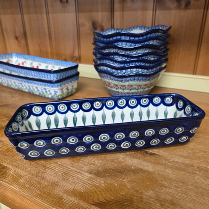 Baker Long Loaf 12" x 4.5" x 3.5"deep  784-0054X  Peacock pf0526