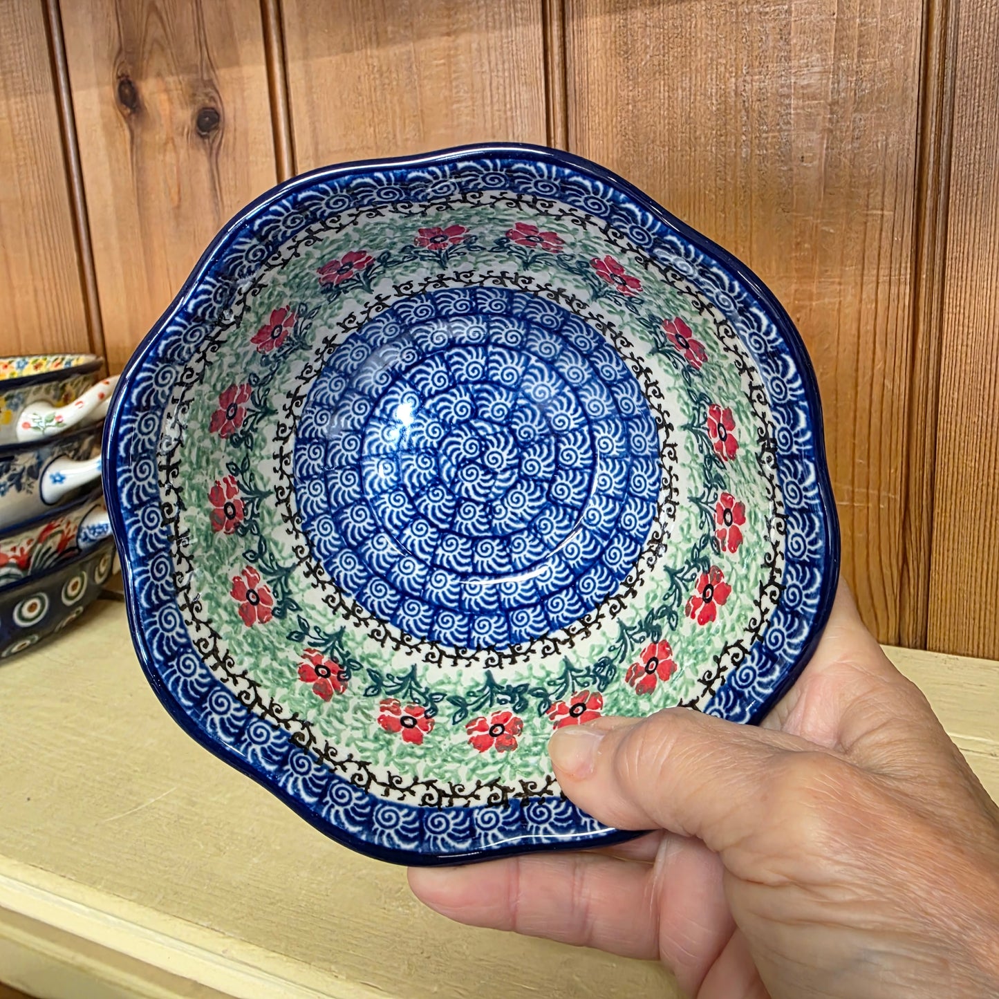 Bowl   Wavy Edge   5.75" A54-1916X  Maraschino pf0526