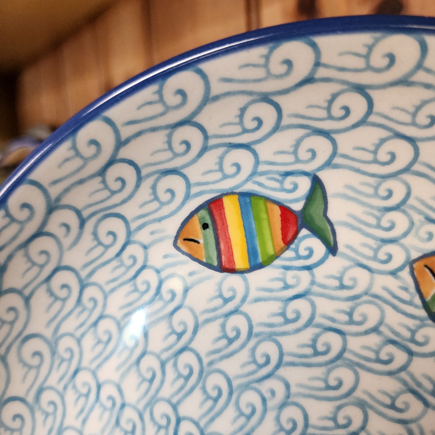 Plate   7.75" Dessert    2540X ~ Rainbow Fish