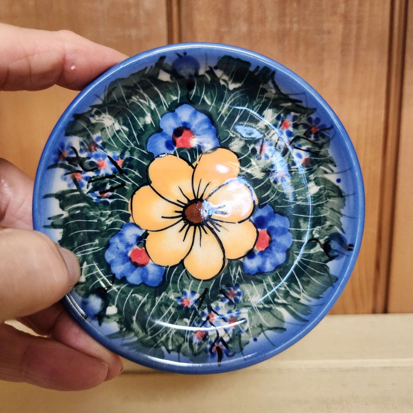 Coaster 4" ~ lip ~ Bold Orange