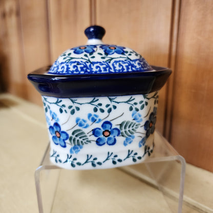 Covered Container   3.25"H x 3.5"W x 4.5"L    2272X ~ Parisian Posies