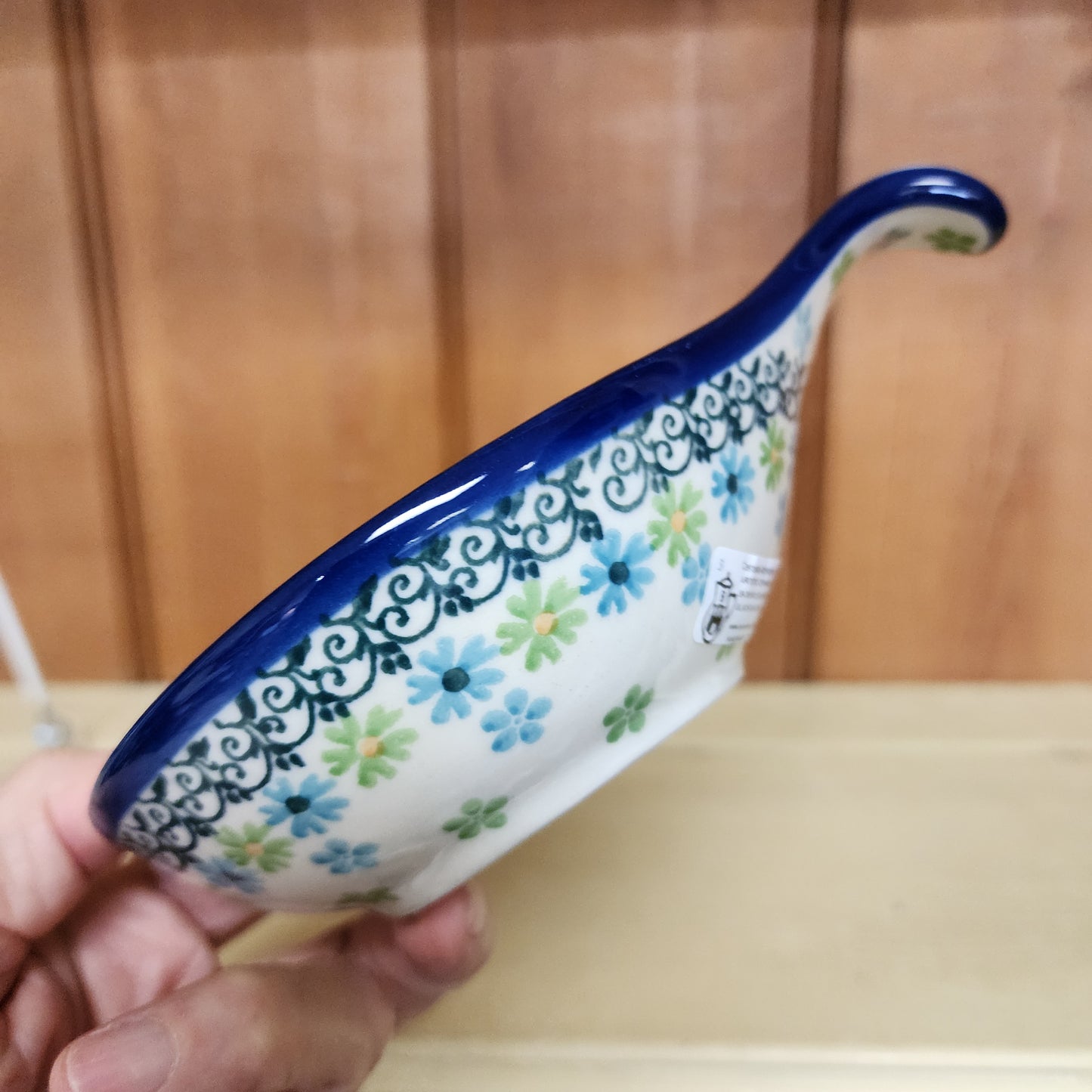 Condiment Bowl w/handle ~ 4.5" 2362X ~ Beach Sparkle